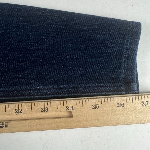 Spanx Jeans Women's 28x26* Jean-ish Ankle Pull On Leggings Dark Blue Pants Tag M - Picture 12 of 16